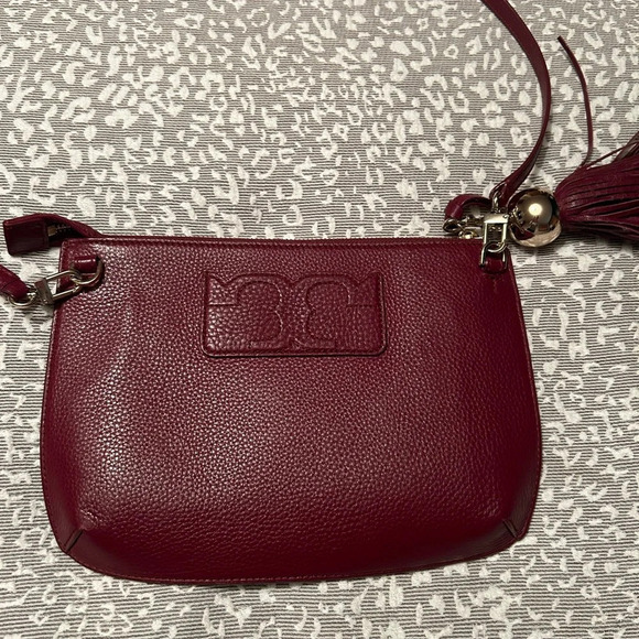 Tory Burch Tassel Crossbody purse, Garnet - Picture 2 of 7